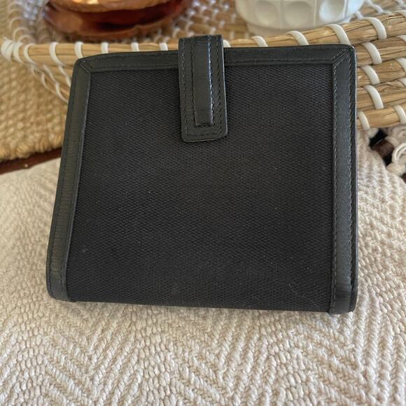 gucci unisex wallet G mark canvas & leather vintage authentic - Picture 2 of 12
